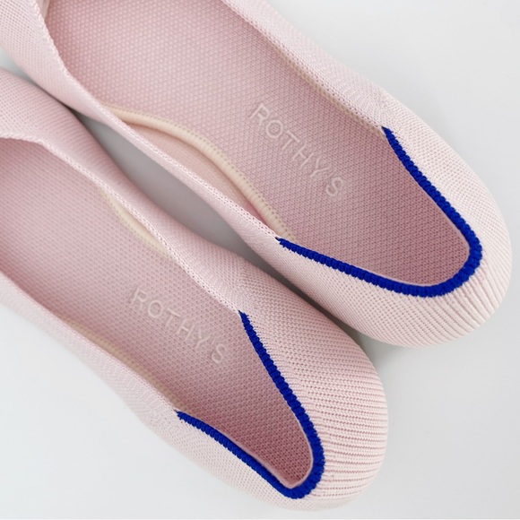 Rothy's Blush Pink The Flat Ballet Knit Shoes - Picture 6 of 7